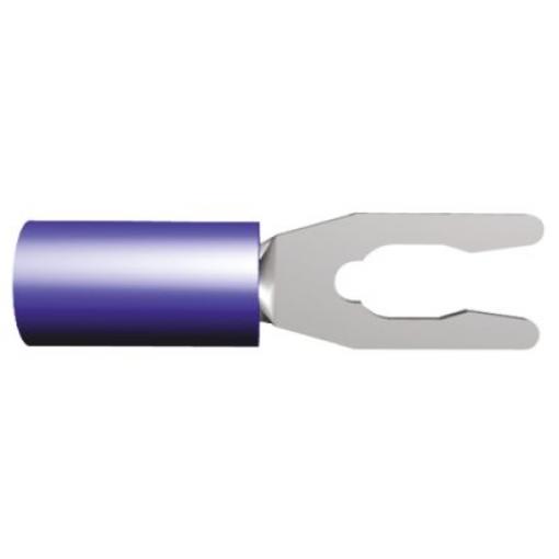 Krimpovací plochý konektor, řada: PIDG, Izolované, M3.5 barva Modrá, max. AWG: 14 AWG, min. AWG: 16 AWG, TE