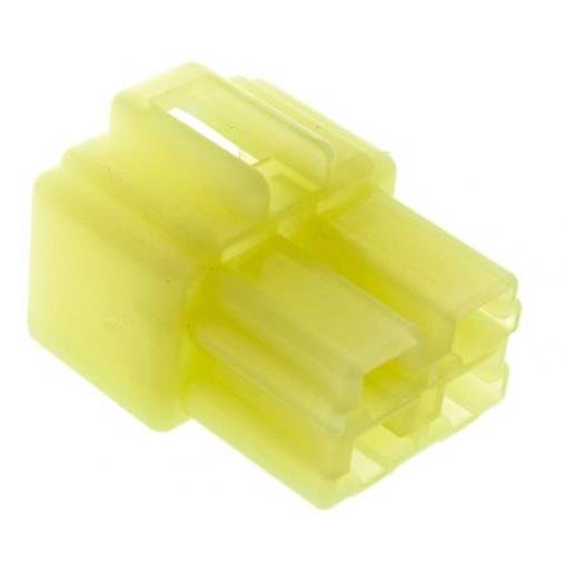 Pouzdro krimpovací svorky, řada: FASTON .250, počet kontaktů: 4, Nylon, Přírodní, šířka jazýčku: 6.35 mm TE Connectivity
