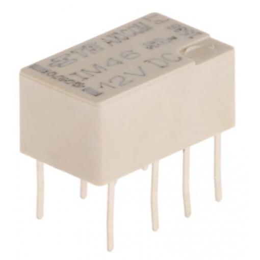 Signálové relé DPDT Montáž na PCB 2 A 12V dc pro Automobilový průmysl, telekomunikace