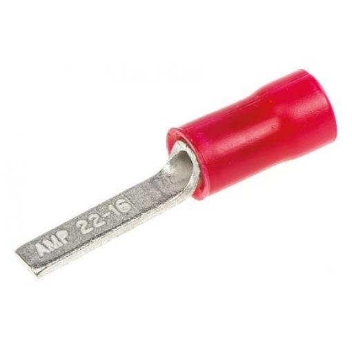 Krimpovací plochá svorka, řada: PLASTI-GRIP, Izolované délka čepele 13 mm, Červená, max. AWG: 16 AWG, min. AWG: 22 AWG,