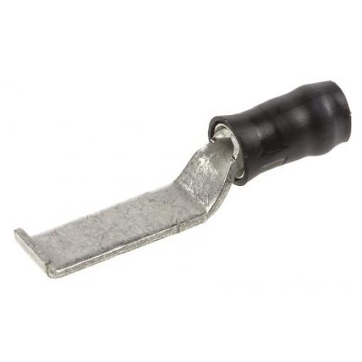 Krimpovací plochá svorka, řada: PIDG, Izolované délka čepele 13 mm, Černá Zahnutý, max. AWG: 16 AWG, min. AWG: 22 AWG,