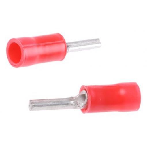 Krimpovací kolíkový konektor, řada: PLASTI-GRIP Izolované, pokovení: Cín, průměr kolíku: 1.8 mm barva Červená, max. AWG: