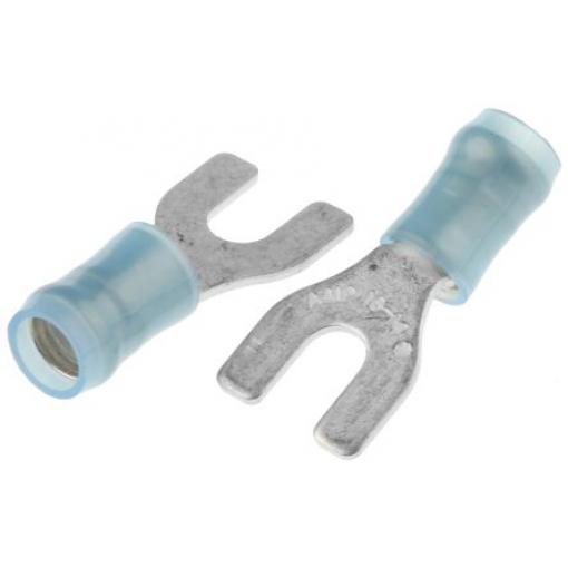 Krimpovací plochý konektor, řada: PIDG, Izolované, M3.5 barva Modrá, max. AWG: 14 AWG, min. AWG: 16 AWG, TE