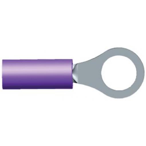 Očková koncovka, řada: PIDG, pokovení: Cín, M4, Purpurová, 105 °C, min. AWG: 20 AWG, max. AWG: 20 AWG, Izolované, TE