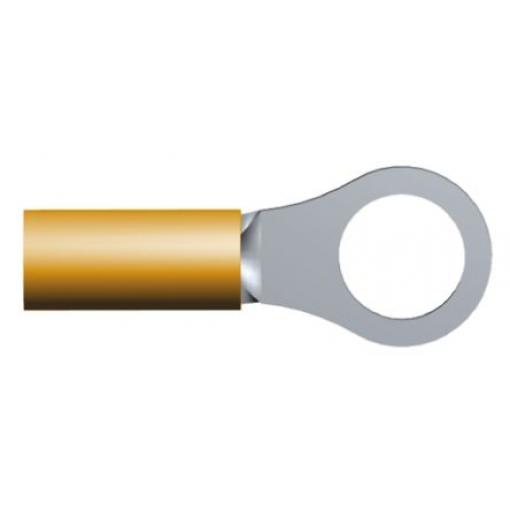Očková koncovka, řada: DG STRATO-THERM, M3.5, Oranžová, 649 °C, min. AWG: 22 AWG, max. AWG: 16 AWG, Neizolované, TE