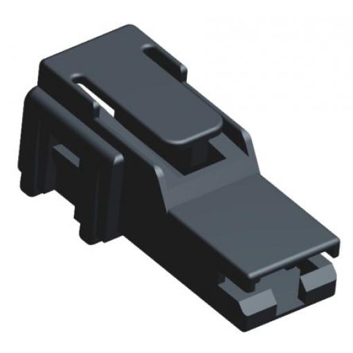 Pouzdro krimpovací svorky, řada: 520961, počet kontaktů: 1, Nylon, Černá TE Connectivity