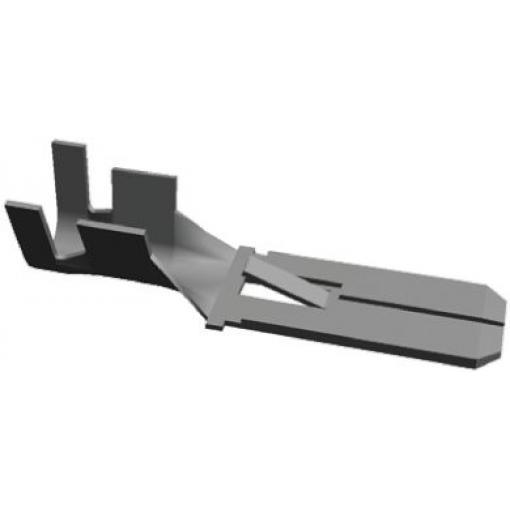 TE Connectivity Zásuvný konektor, řada: FASTIN-FASTON .250 Neizolované, 6.35 x 0.81 mm, Žlutá Vnější, celková délka: