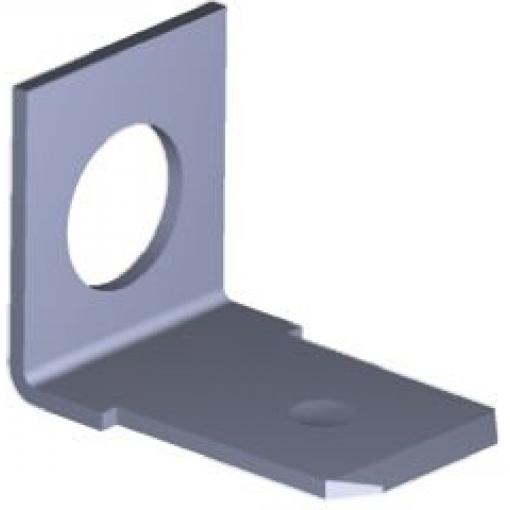 TE Connectivity Zásuvný konektor, řada: FASTON .250 Neizolované, 6.35 x 0.81 mm, Černá Vnější, materiál kontaktu: Mosaz,