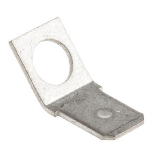 TE Connectivity Zásuvný konektor, řada: FASTON .250 Neizolované, 6.35 x 0.81 mm, Černá Vnější, celková délka: 17.93 mm,