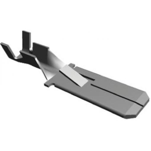 TE Connectivity Zásuvný konektor, řada: FASTIN-FASTON .250 Neizolované, 6.35 x 0.81 mm, Černá Vnitřní, celková délka: