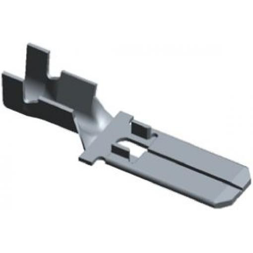 TE Connectivity Zásuvný konektor, řada: FASTON .250 Neizolované, 2.9 x 3.8 mm, Černá Vnější, celková délka: 26.4 mm,