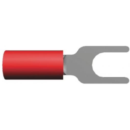 Krimpovací plochý konektor, řada: PLASTI-GRIP, Izolované, M4 barva Červená, max. AWG: 16 AWG, min. AWG: 22 AWG, TE