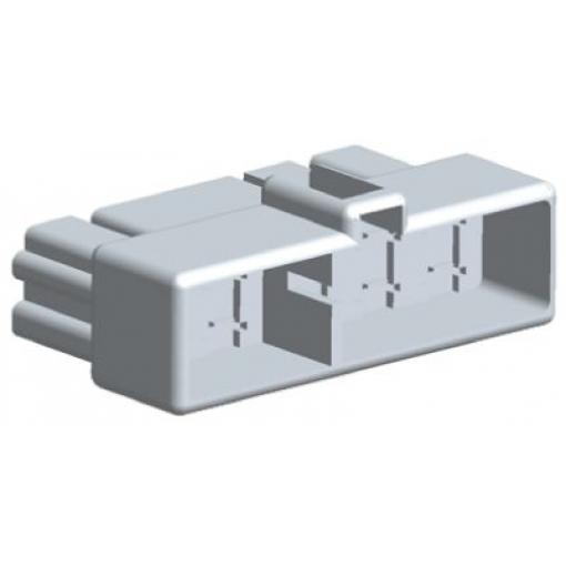 Pouzdro krimpovací svorky, řada: FASTON .250, počet kontaktů: 10, Nylon, Přírodní, šířka jazýčku: 6.35 mm, max. AWG: 12