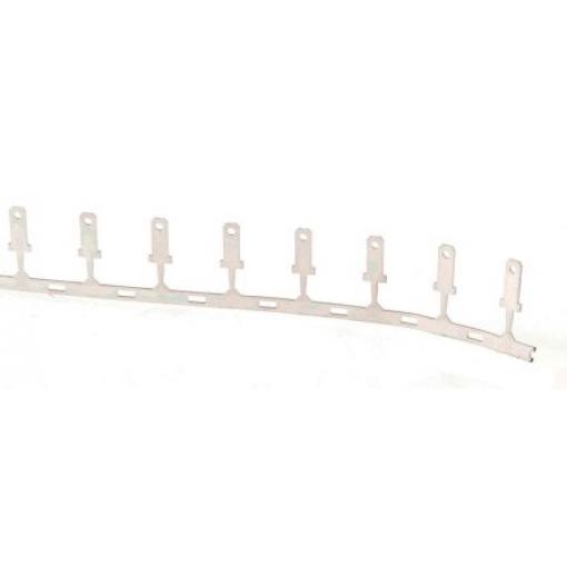 TE Connectivity Zásuvný konektor, řada: FASTON .110 Neizolované, 2.79 x 0.51 mm, Černá Vnější, celková délka: 12.57 mm,