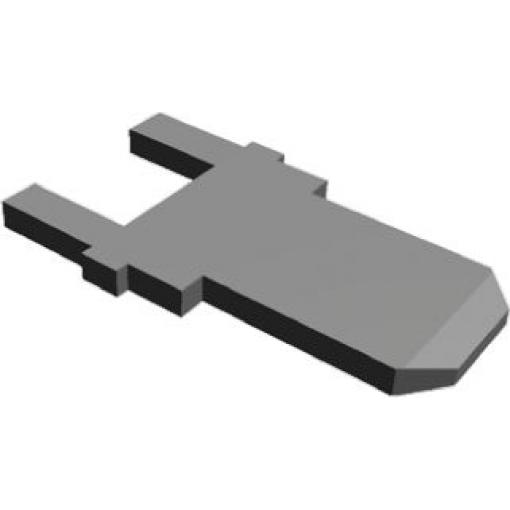 TE Connectivity Zásuvný konektor, řada: FASTON .187 Neizolované, 4.75 x 0.83 mm, Černá Vnější, celková délka: 12.37 mm,