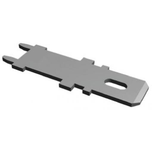 TE Connectivity Zásuvný konektor, řada: FASTON .250 Neizolované, 6.35 x 0.81 mm, Černá Vnější, celková délka: 26.97 mm,
