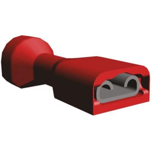 TE Connectivity Zásuvný konektor, řada: Ultra-Fast .187 Izolované, 4.75 x 0.81 mm, Červená Vnitřní, celková délka: 23.75