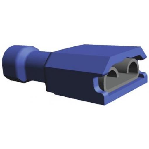 Krimpovací zásuvka, řada: Ultra-Fast .250, Samice, pokovení: Cín, max. AWG: 14AWG, min. AWG: 16AWG, 1.3mm² - 2mm² Modrá