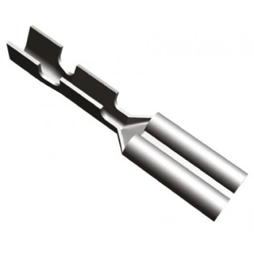 TE Connectivity Zásuvný konektor, řada: FASTON .110 Neizolované, 2.79 x 0.51 mm, Černá Vnitřní, celková délka: 0.71 in,
