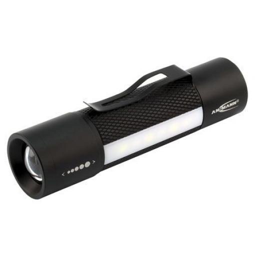 Kapesní svítilna 1600-0137-520, rozsah: MULTI 3IN1, typ žárovky: LED, svítivost: 220 lm Černá Alkalické Bodové Ansmann