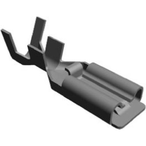 TE Connectivity Zásuvný konektor, řada: Positive Lock .250 EX Neizolované, 6.35 x 0.81 mm, Stříbrná Vnitřní, celková