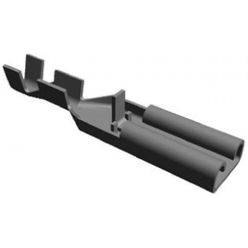 TE Connectivity Zásuvný konektor, řada: Positive Lock .110 Mk II Neizolované, 2.79 x 0.51 mm, Černá Vnitřní, celková