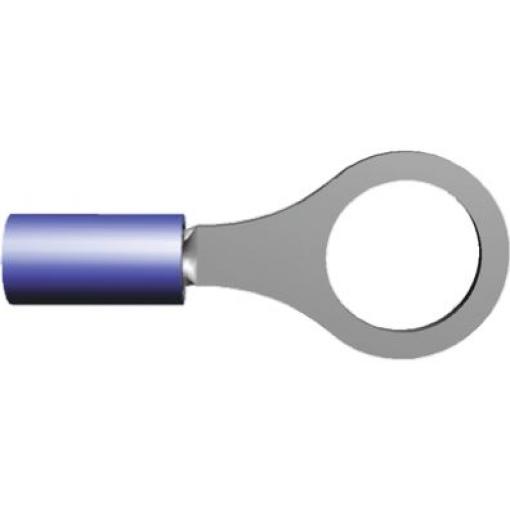 Očková koncovka, řada: PIDG, pokovení: Cín, M5, Modrá, 105 °C, min. AWG: 16 AWG, max. AWG: 14 AWG, Izolované, TE