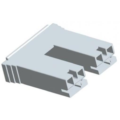 Pouzdro krimpovací svorky, řada: Positive Lock .250 Mk II, počet kontaktů: 2, Polyamid 66, Přírodní, šířka jazýčku: 6.35