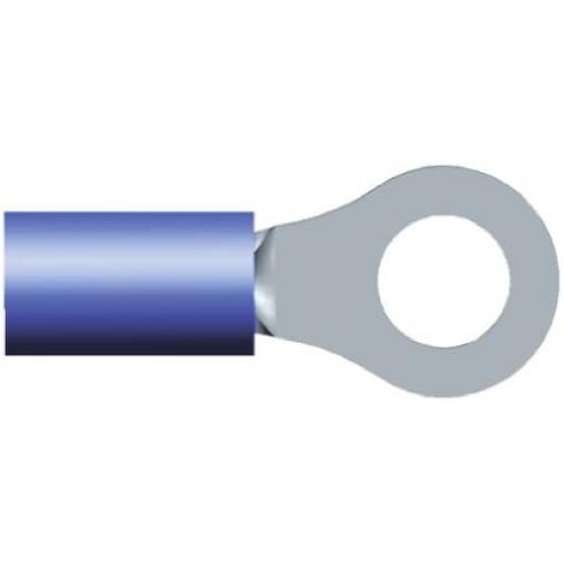 Očková koncovka, řada: PLASTI-GRIP, pokovení: Cín, M5, Modrá, 105 °C, min. AWG: 16 AWG, max. AWG: 14 AWG, Izolované, TE