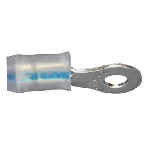 Krimpovací kroužková svorka, řada: PIDG, pokovení: Cín, M3.5 (#6), Přírodní, max. AWG: 14AWG, izolovaná, min. AWG: