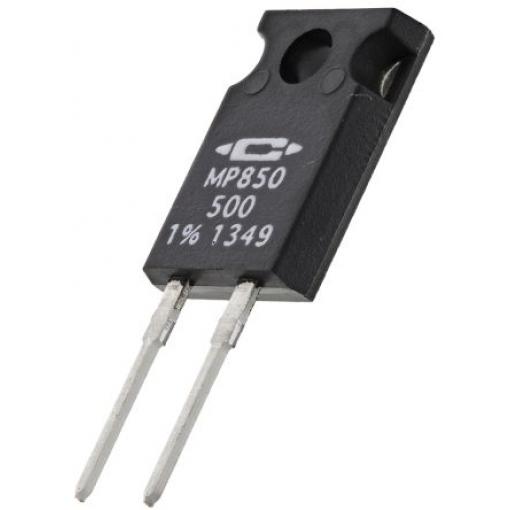 Rezistor Výkonový vrstvový, řada: MP850 500 Ω 1 % MP850-500R--1% 50 W Caddock