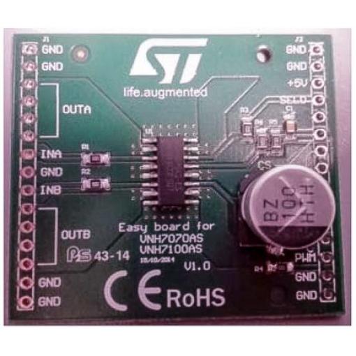 Vyhodnocovací deska Vyhodnocovací deska VNH7100AS Ovladač motoru STMicroelectronics VNH7070AS, VNH7100AS, pro použití s: