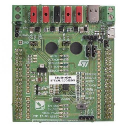Komunikační a bezdrátový vývojový nástroj STEVAL-CCC002V1 Vyhodnocovací deska kontroléru STMicroelectronics,