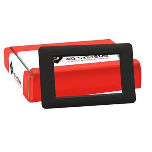 Rámeček obrazovky gen4-BEZEL-43B, řada: gen4 137 mm 4D Systems Modul displeje Gen4 86 mm