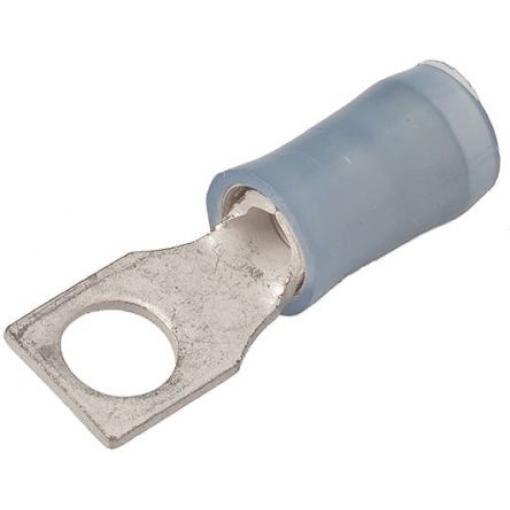 Krimpovací kroužková svorka, řada: PIDG, pokovení: Cín, M4, Modrá, max. AWG: 14AWG, izolovaná, min. AWG: 16AWG, 1mm² -,