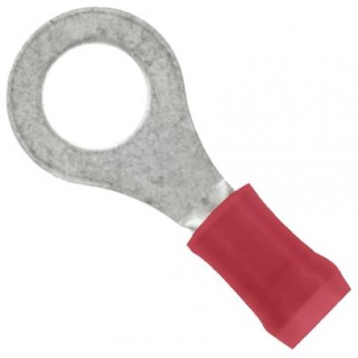 Očková koncovka, řada: PIDG, pokovení: Cín, M5, Červená, 105 °C, min. AWG: 22 AWG, max. AWG: 16 AWG, Izolované, TE