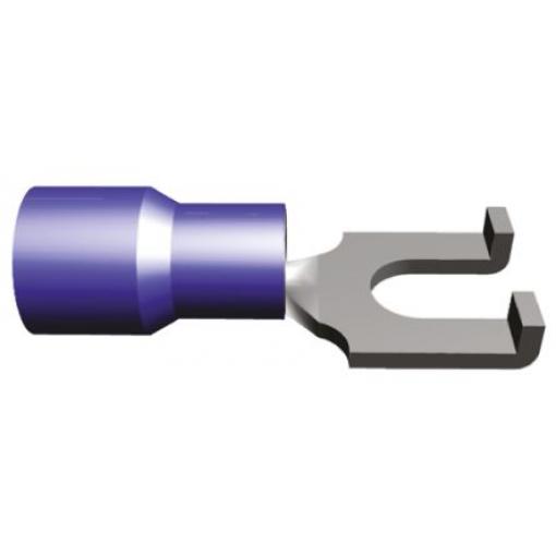 Krimpovací plochý konektor, řada: PLASTI-GRIP, Izolované, M4 barva Modrá, max. AWG: 14 AWG, min. AWG: 16 AWG, TE