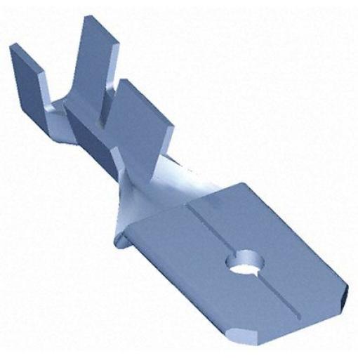 TE Connectivity Zásuvný konektor, řada: FASTON .250 Neizolované, 6.35 x 0.81 mm, Černá Vnější, celková délka: 20.7 mm,