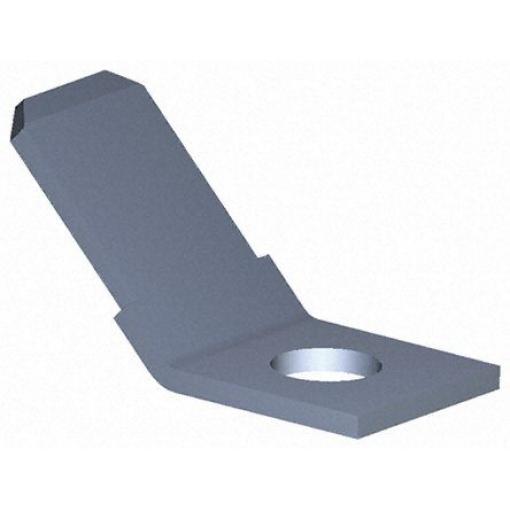 TE Connectivity Zásuvný konektor, řada: FASTON .250 Neizolované, 6.35 x 0.81 mm, Černá Vnější, materiál kontaktu: Mosaz,