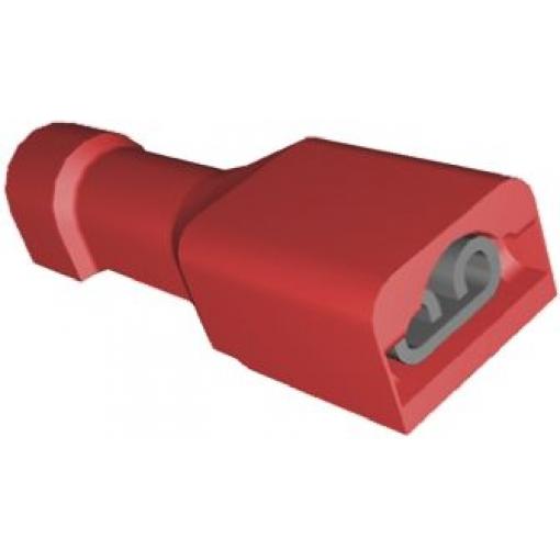 TE Connectivity Zásuvný konektor, řada: Ultra-Fast Plus .110 Izolované, 2.79 x 0.51 mm, Červená Vnitřní, celková délka: