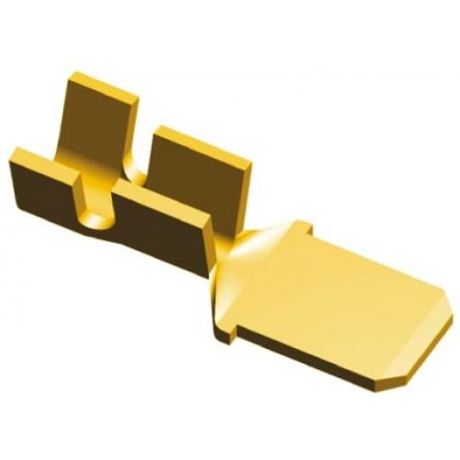 TE Connectivity Zásuvný konektor, řada: FASTON .250 Neizolované, 6.35 x 0.81 mm, Černá Vnější, celková délka: 19.69 mm,