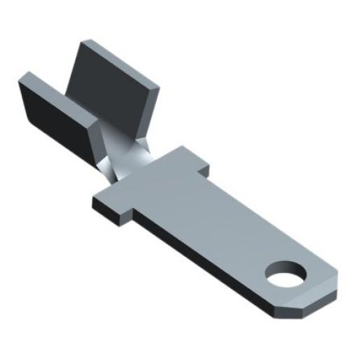 TE Connectivity Zásuvný konektor, řada: FASTON .110 Neizolované, 2.79 x 0.51 mm, Černá Vnější, celková délka: 12.32 mm,