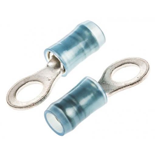 Očková koncovka, řada: PIDG, pokovení: Cín, M5, Modrá, 150 °C, min. AWG: 16 AWG, max. AWG: 14 AWG, Izolované, TE