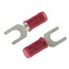 Krimpovací plochý konektor, řada: PIDG, Izolované, M4 barva Červená, max. AWG: 16 AWG, min. AWG: 22 AWG, TE