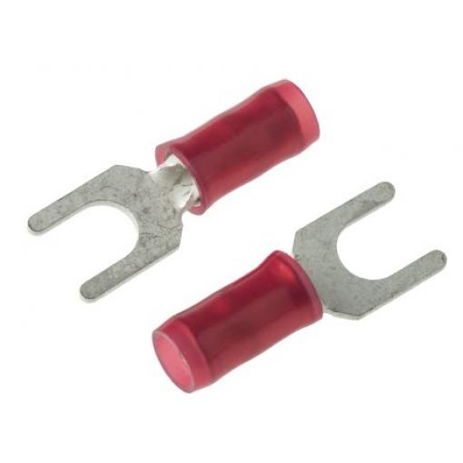 Krimpovací plochý konektor, řada: PIDG, Izolované, M4 barva Červená, max. AWG: 16 AWG, min. AWG: 22 AWG, TE