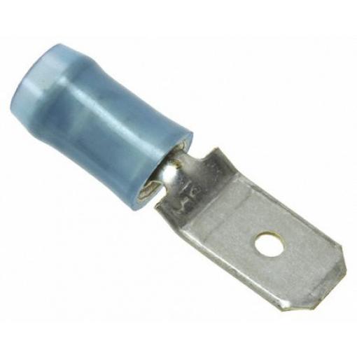 TE Connectivity Zásuvný konektor, řada: PIDG FASTON .250 Izolované, 5.14 mm², Modrá Vnější, celková délka: 23.5 mm,