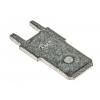 TE Connectivity Zásuvný konektor, řada: FASTON .250 Neizolované, 6.35 x 0.83 mm, Šedá Vnější, celková délka: 15.8 mm,