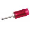 Krimpovací kolíkový konektor, řada: PIDG Izolované, pokovení: Cín, průměr kolíku: 1 mm barva Červená, max. AWG: 16 AWG,