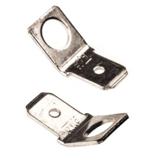 TE Connectivity Zásuvný konektor, řada: FASTON .250 Neizolované, 6.35 x 0.81 mm, Černá Vnější, celková délka: 18.5 mm,