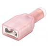 TE Connectivity Zásuvný konektor, řada: PIDG FASTON .250 Izolované, 6.35 x 0.81 mm, Červená Vnitřní, celková délka: 21.6